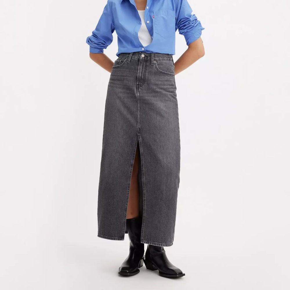 NWT Levi’s Ankle Column Maxi Skirt in Adventure Seeker Wash